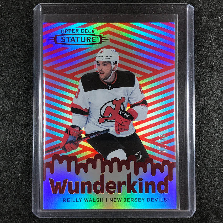 2022-23 Stature Hockey REILLY WALSH Wunderkind Red 7/75 #35