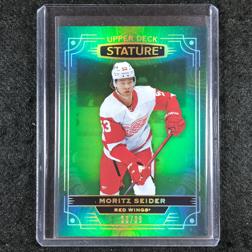 2022-23 Stature Hockey MORITZ SEIDER Base Photo Variant Green 38/66 #65