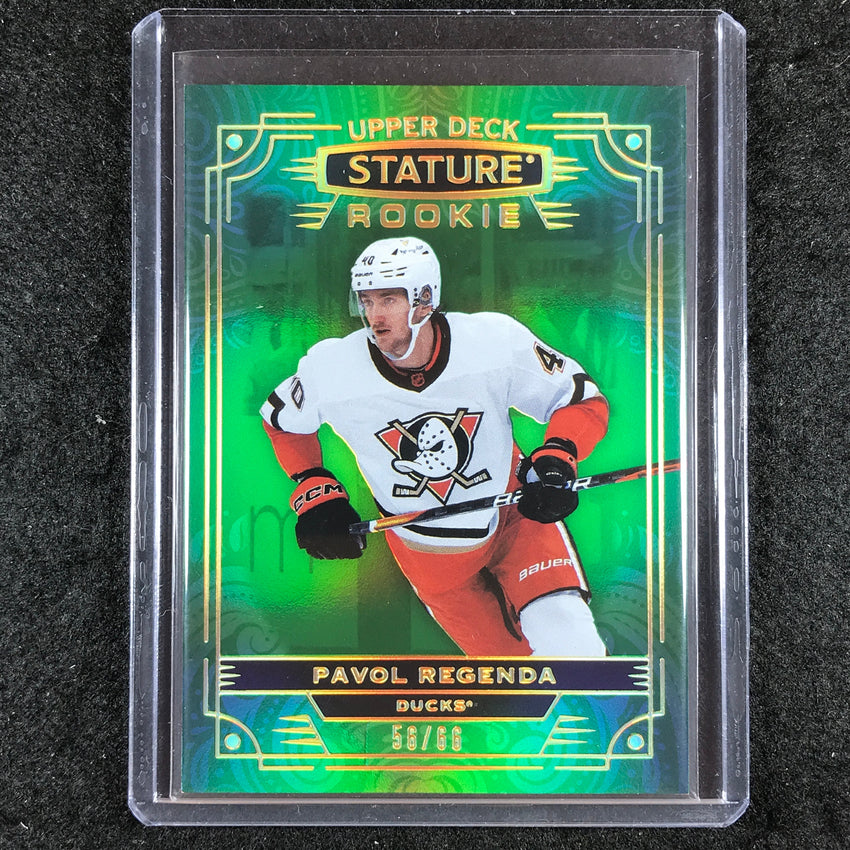 2022-23 Stature Hockey PAVOL REGENDA Rookie Base Photo Variant Green 56/66 #182