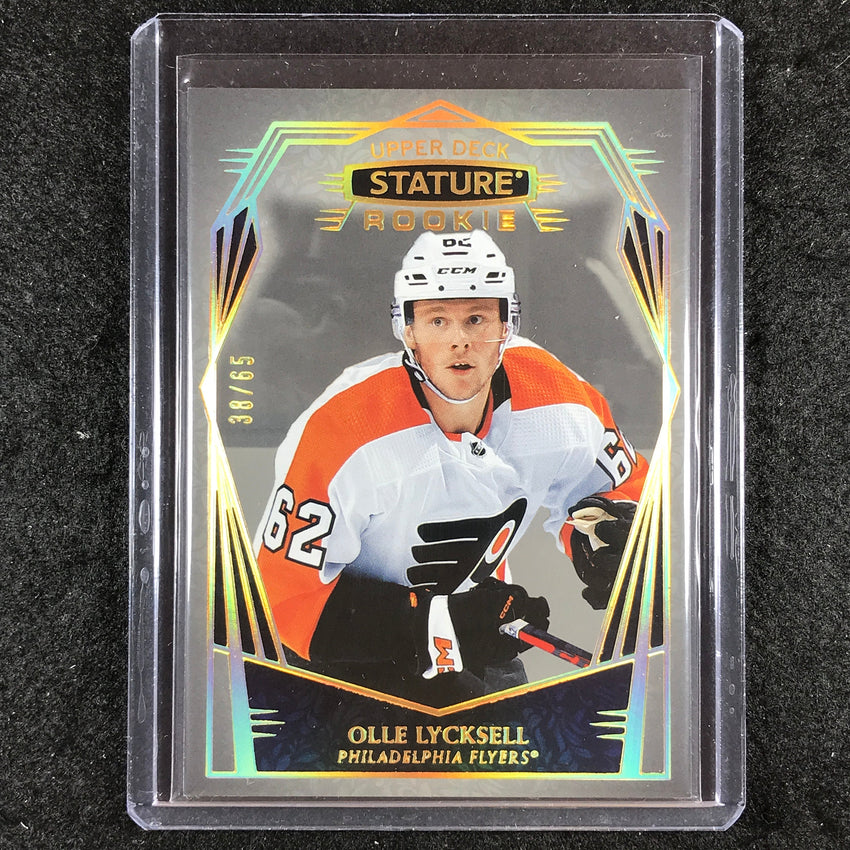 2022-23 Stature Hockey OLLE LYCKSELL Rookie Base Design Variant 38/65 #137
