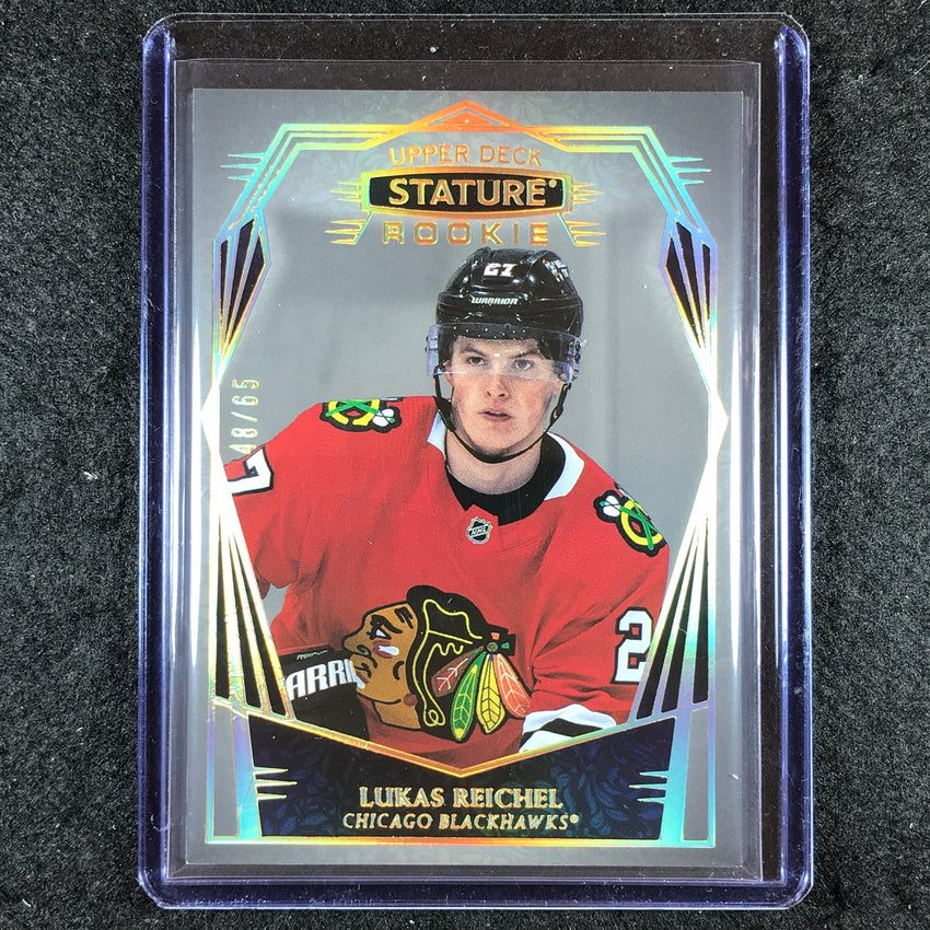 2022-23 Stature Hockey LUKAS REICHEL Rookie Base Design Variant 48/65 #153