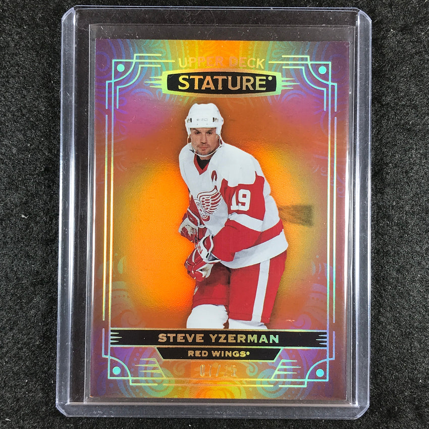 2022-23 Stature Hockey STEVE YZERMAN Base Orange Photo Variant 7/25 #7