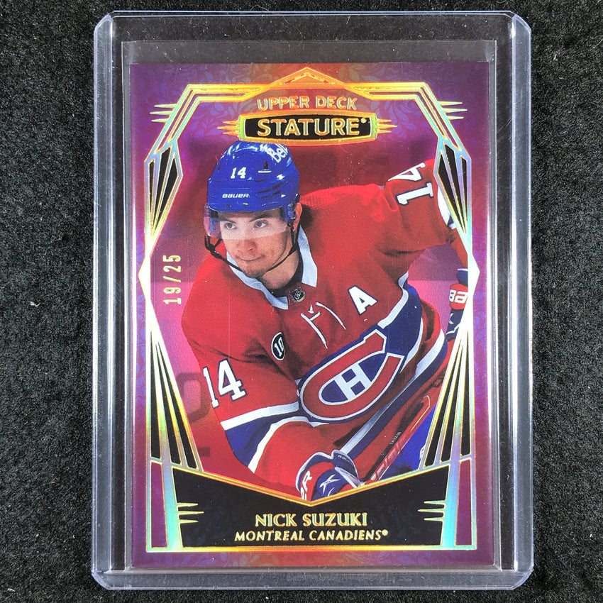 2022-23 Stature Hockey NICK SUZUKI Base Red Design Variant 19/25 #26