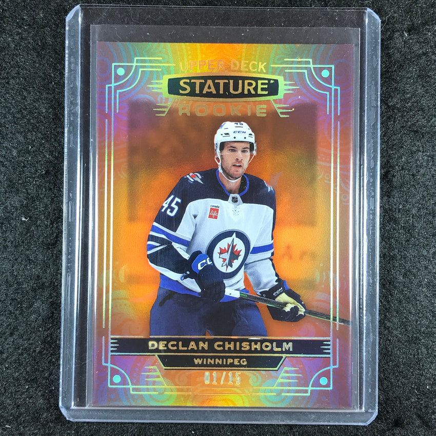 2022-23 Stature Hockey DECLAN CHISHOLM Rookie Base Orange Photo Variant 1/15