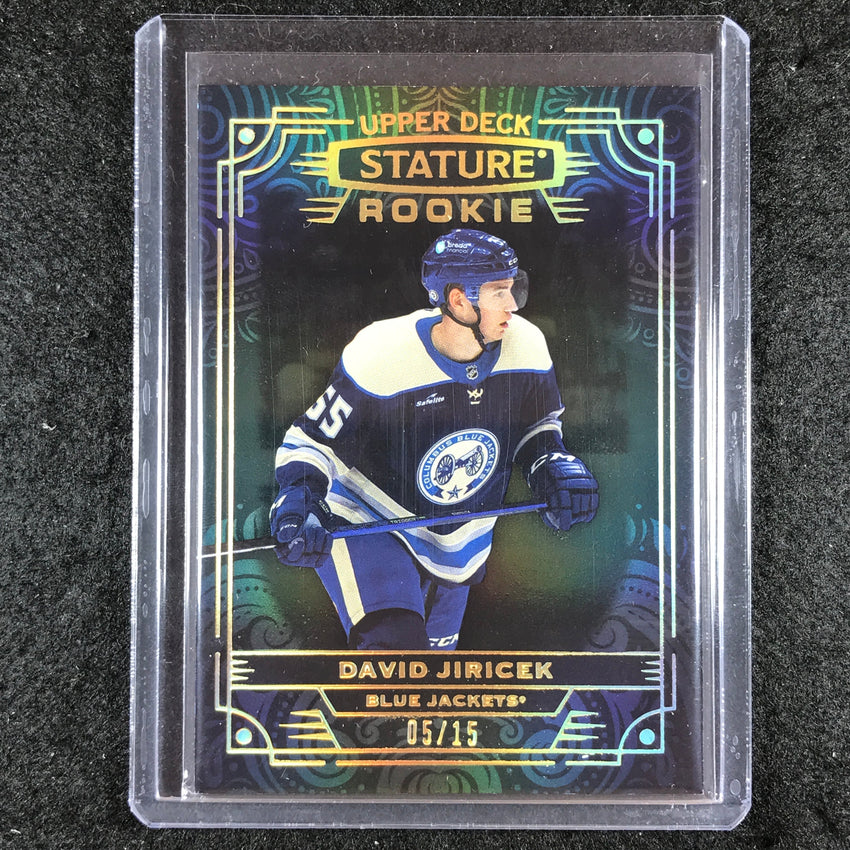 2022-23 Stature Hockey DAVID JIRICEK Rookie Base Black 5/15 #131