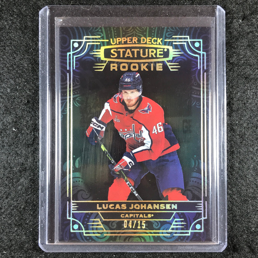 2022-23 Stature Hockey LUCAS JOHANSEN Rookie Base Black 4/15 #170