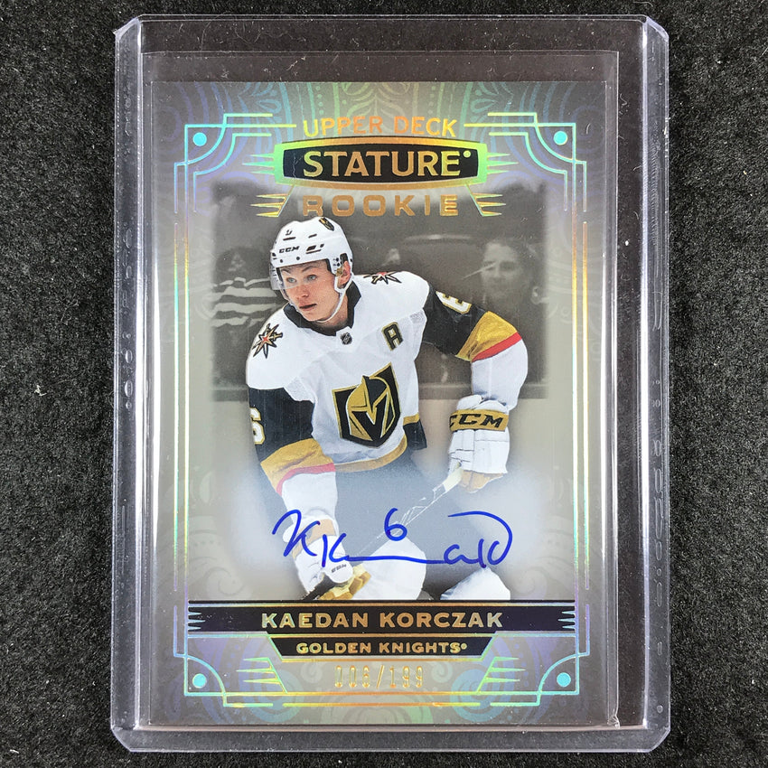 2022-23 Stature Hockey KAEDAN KORCZAK Base Rookie Auto 6/199 #108