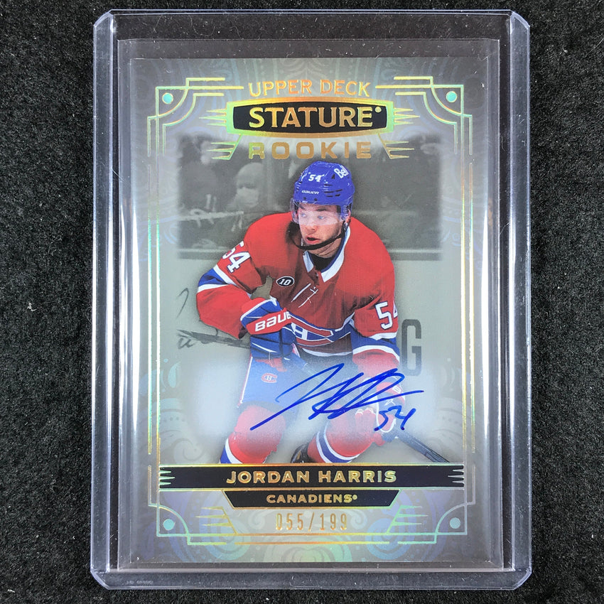 2022-23 Stature Hockey JORDAN HARRIS Base Rookie Auto 55/199 #157