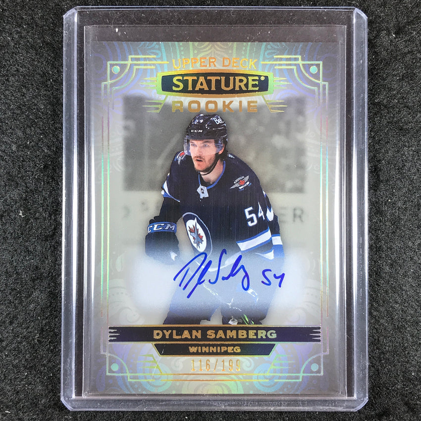 2022-23 Stature Hockey DYLAN SAMBERG Base Rookie Auto 116/199 #159