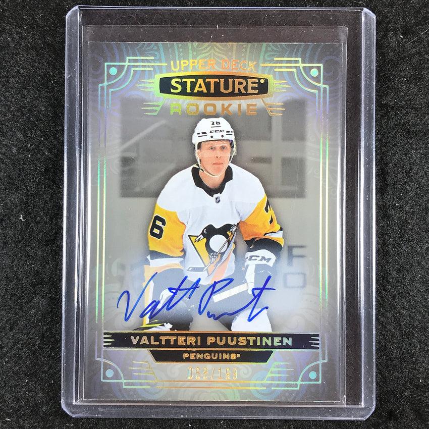 2022-23 Stature Hockey VALTTERI PUUSTINEN Base Rookie Auto 68/199 #160