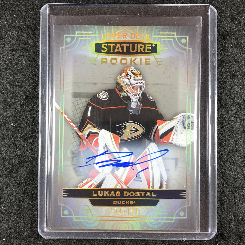 2022-23 Stature Hockey LUKAS DOSTAL Base Rookie Auto 194/199 #164