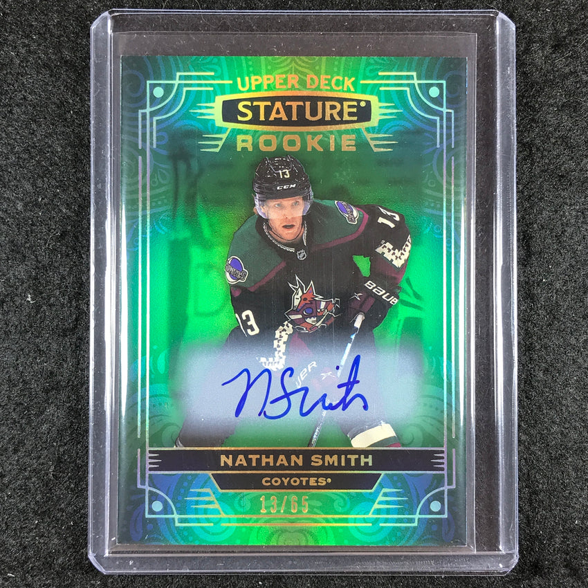 2022-23 Stature Hockey NATHAN SMITH Base Rookie Auto Green 13/65