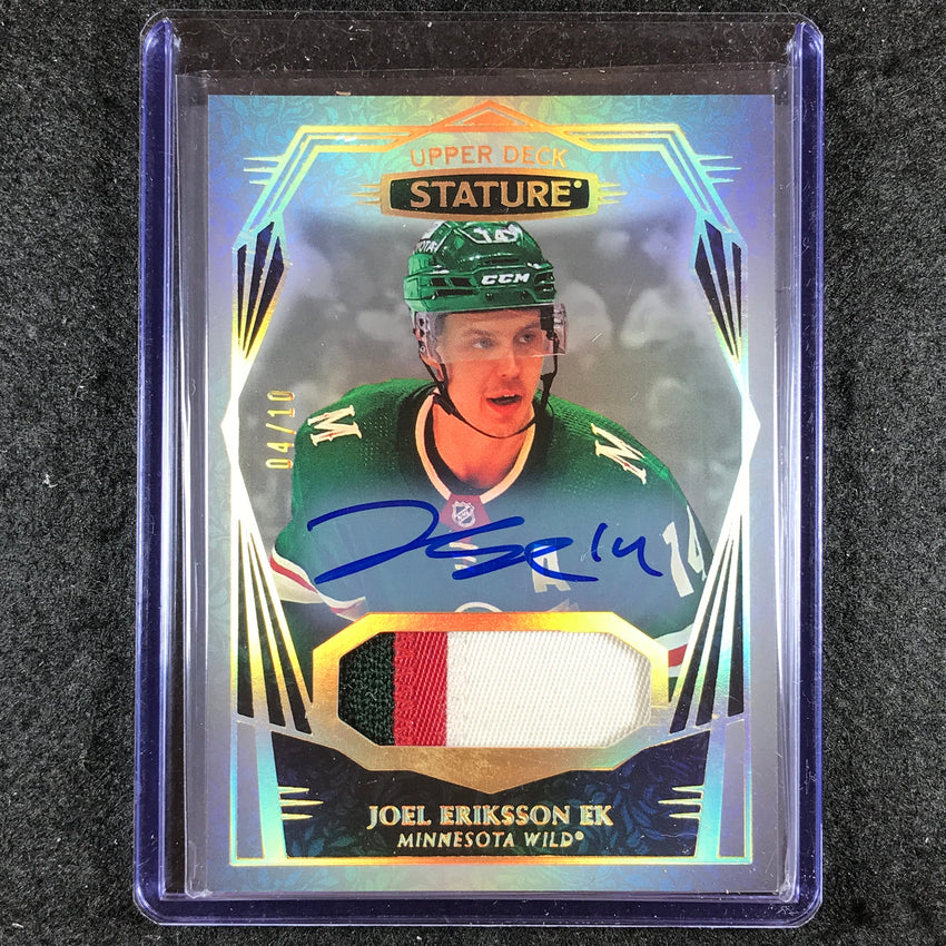 2022-23 Stature Hockey JOEL ERIKSSON EK Base Design Variant Patch Auto 4/10