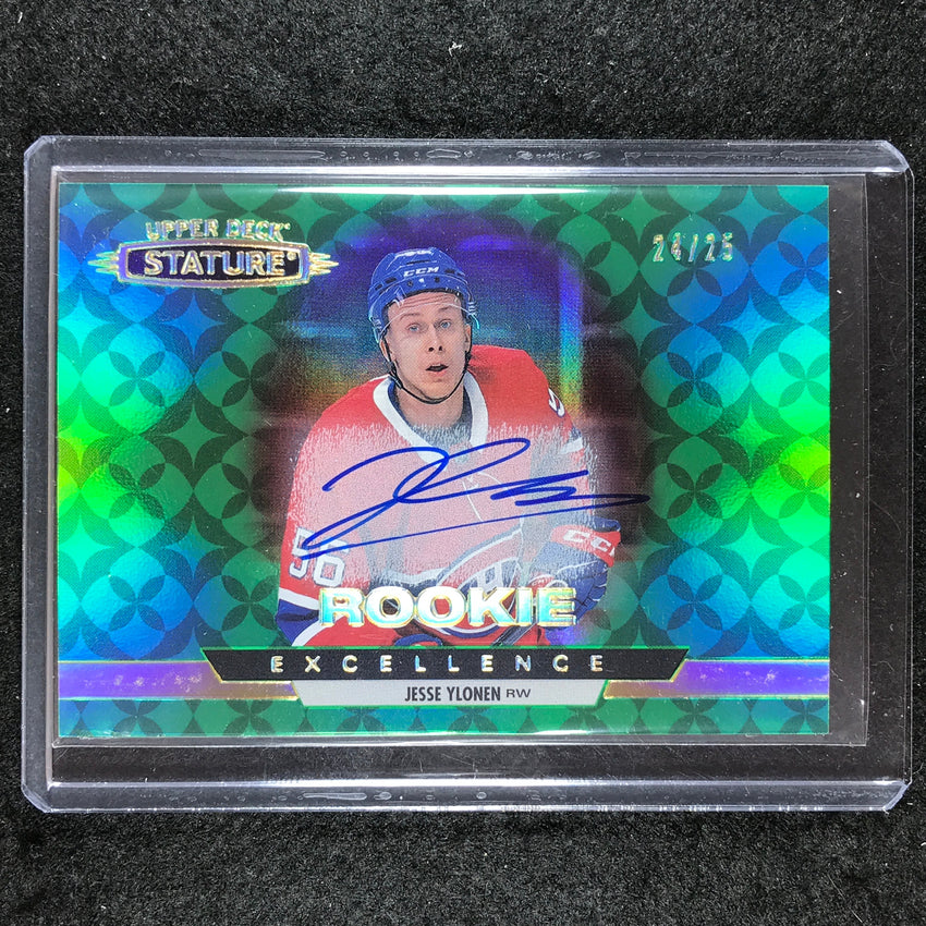 2022-23 Stature Hockey JESSE YLONEN 2021-22 Update Rookie Excellence Auto 24/25