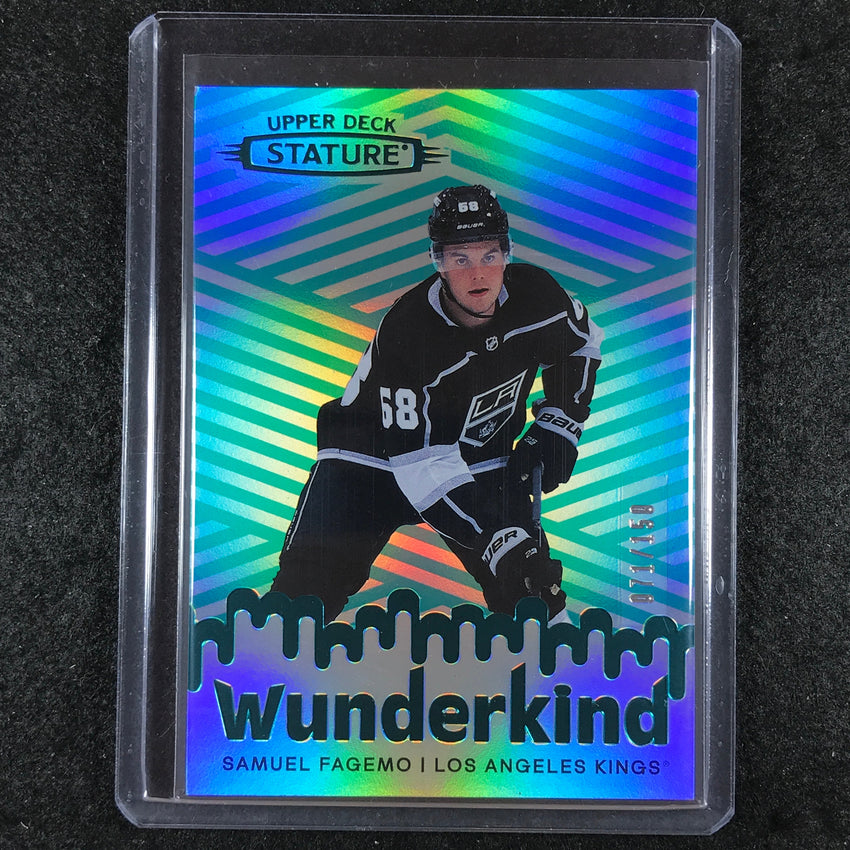 2022-23 Stature Hockey SAMUEL FAGEMO Wunderkind Green 71/150