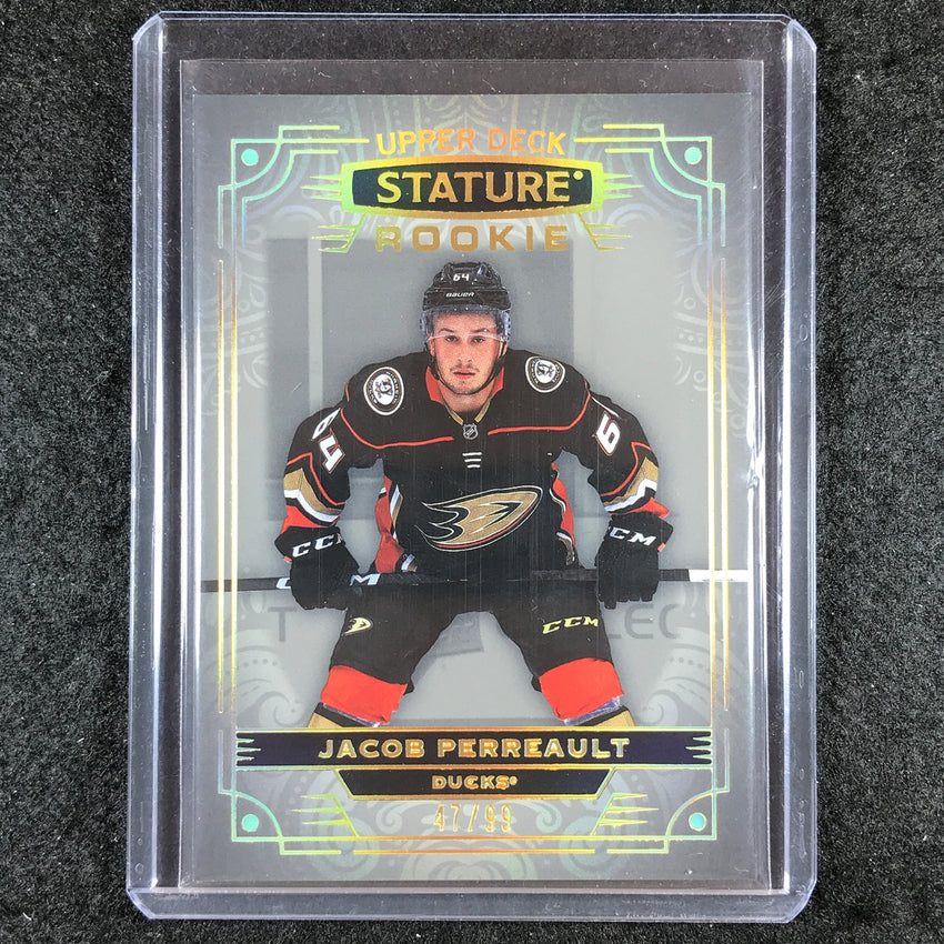 2022-23 Stature Hockey JACOB PERREAULT Rookie Base Photo Variant 47/99 #109