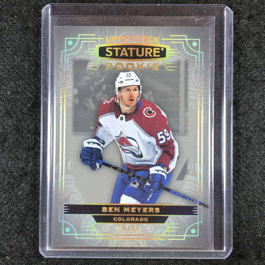 2022-23 Stature Hockey BEN MEYERS Rookie Base Photo Variant 75/99 #143