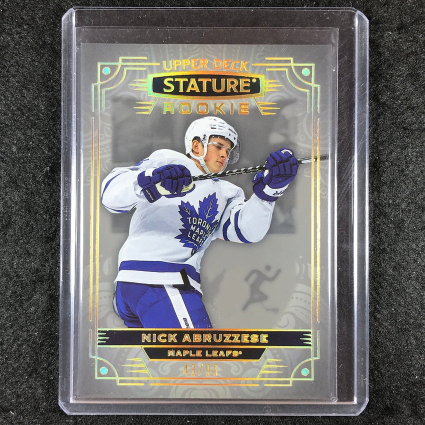 2022-23 Stature Hockey NICK ABRUZZESE Rookie Base Photo Variant 43/99 #152
