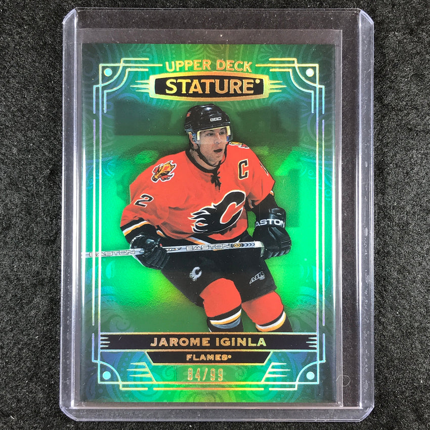 2022-23 Stature Hockey JAROME IGINLA Base Green 84/99 #23