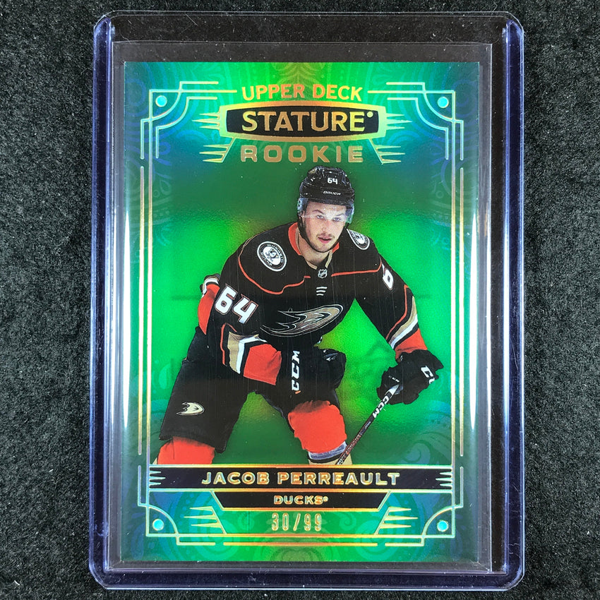 2022-23 Stature Hockey JACOB PERREAULT Rookie Base Green 30/99 #109