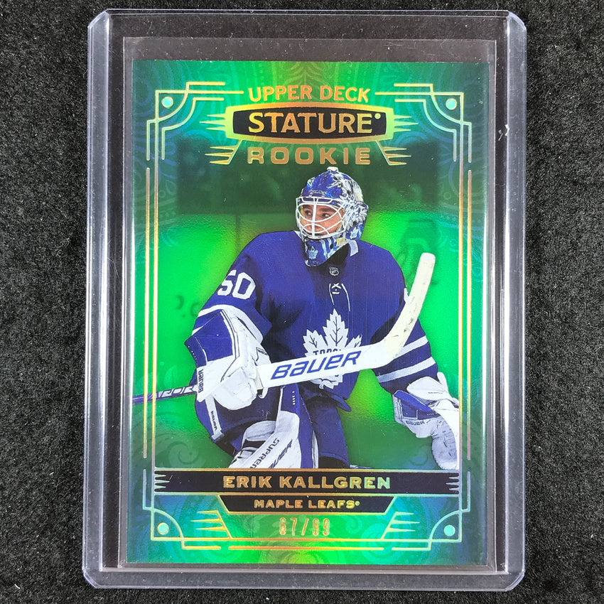 2022-23 Stature Hockey ERIK KALLGREN Rookie Base Green 67/99 #147