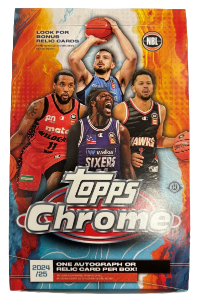 2024-25 Topps Chrome NBL ADELAIDE 36ERS Base Team Set #1-10 (BONUS Hobby Pack)