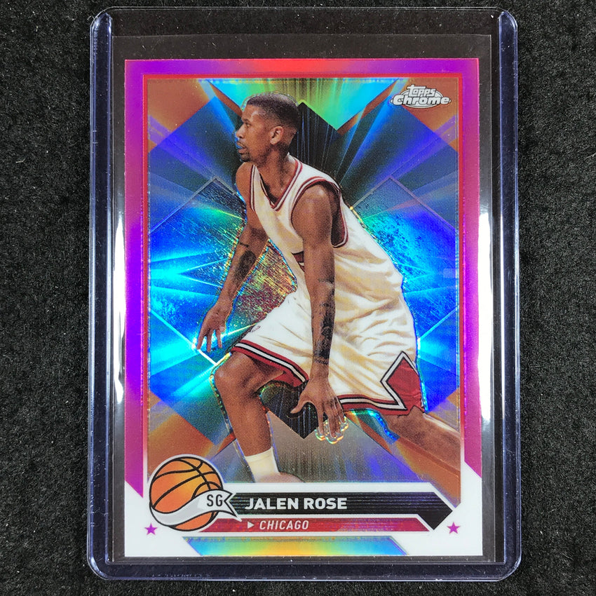 2023-24 Topps Chrome Basketball JALEN ROSE Base Pink Refractor #194
