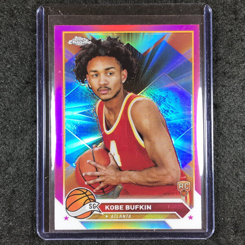 2023-24 Topps Chrome Basketball KOBE BUFKIN Rookie Base Pink Refractor #197