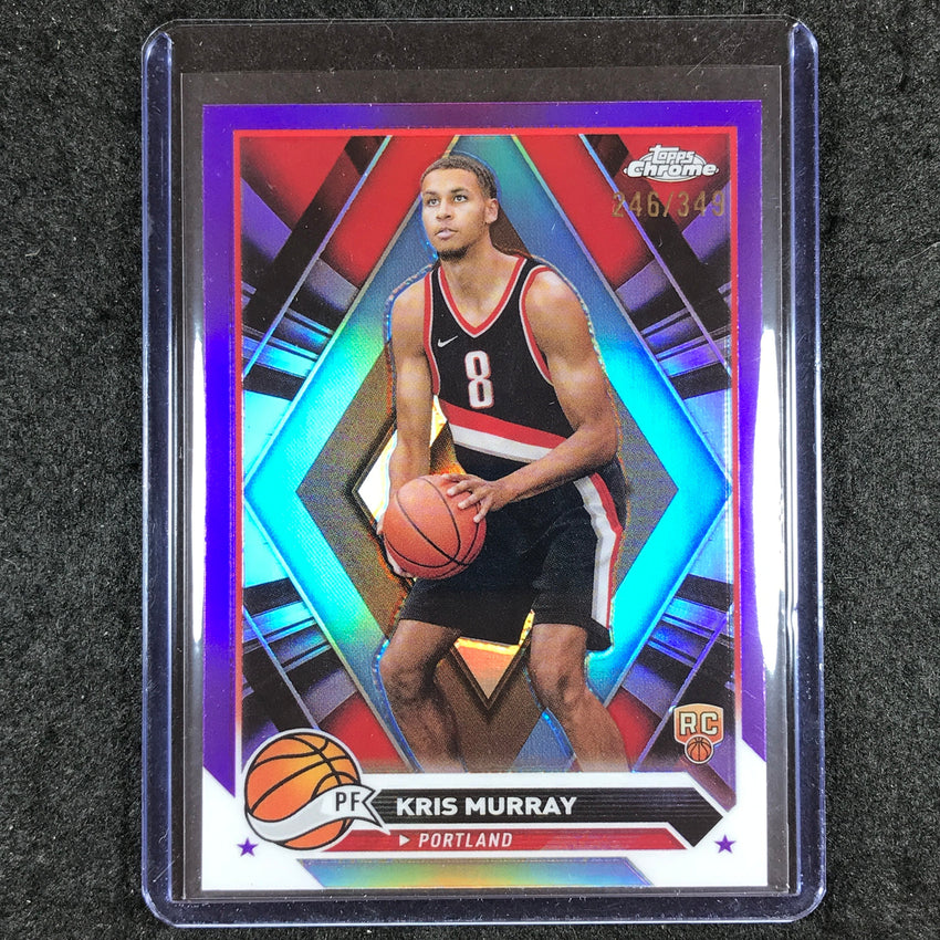 2023-24 Topps Chrome Basketball KRIS MURRAY Rookie Base Purple 246/349 #84