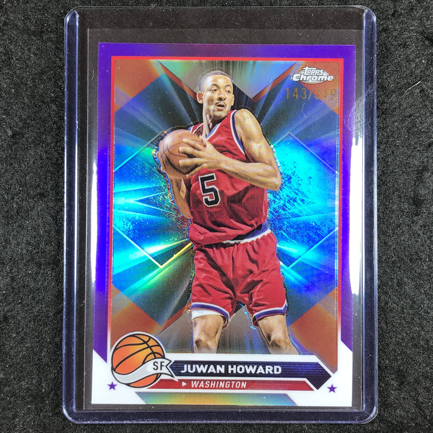 2023-24 Topps Chrome Basketball JUWAN HOWARD Base Purple 143/349 #101