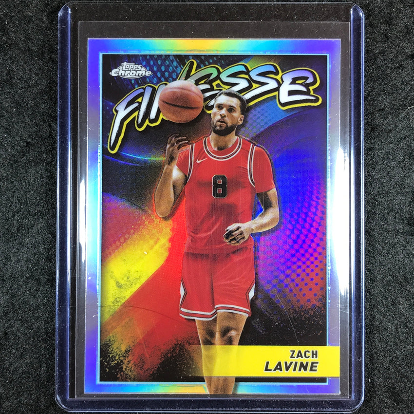 2023-24 Topps Chrome Basketball ZACH LAVINE Finesse Refractor #4