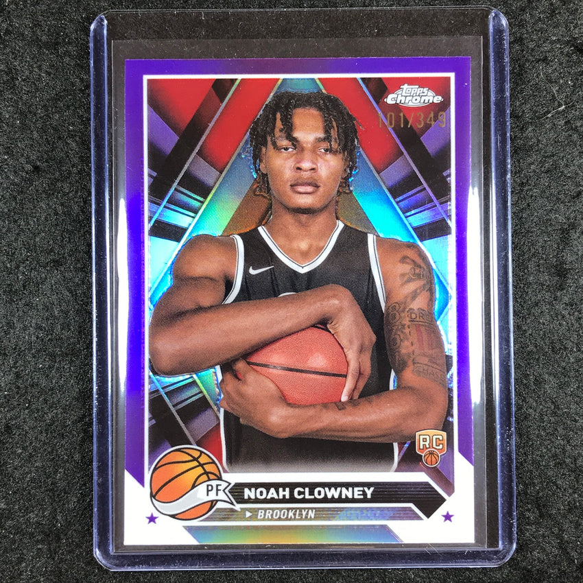 2023-24 Topps Chrome Basketball NOAH CLOWNEY Rookie Base Purple 101/349 #180