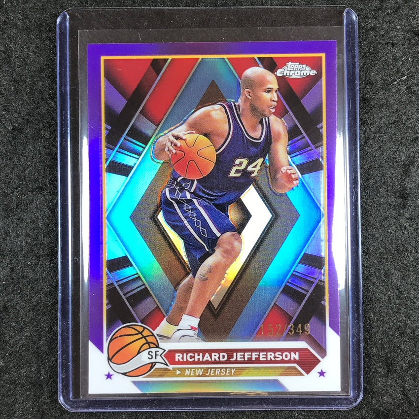 2023-24 Topps Chrome Basketball RICHARD JEFFERSON Base Purple 152/349 #192