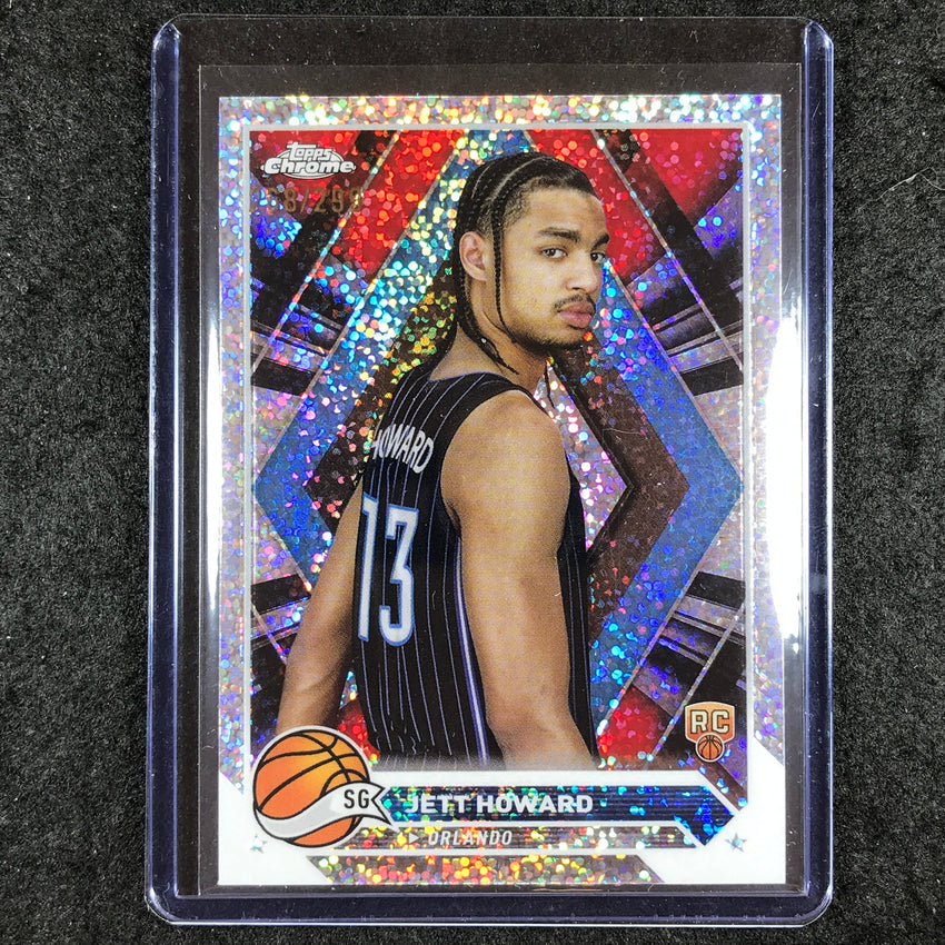 2023-24 Topps Chrome Basketball JETT HOWARD Rookie Base Speckle 268/299 #6
