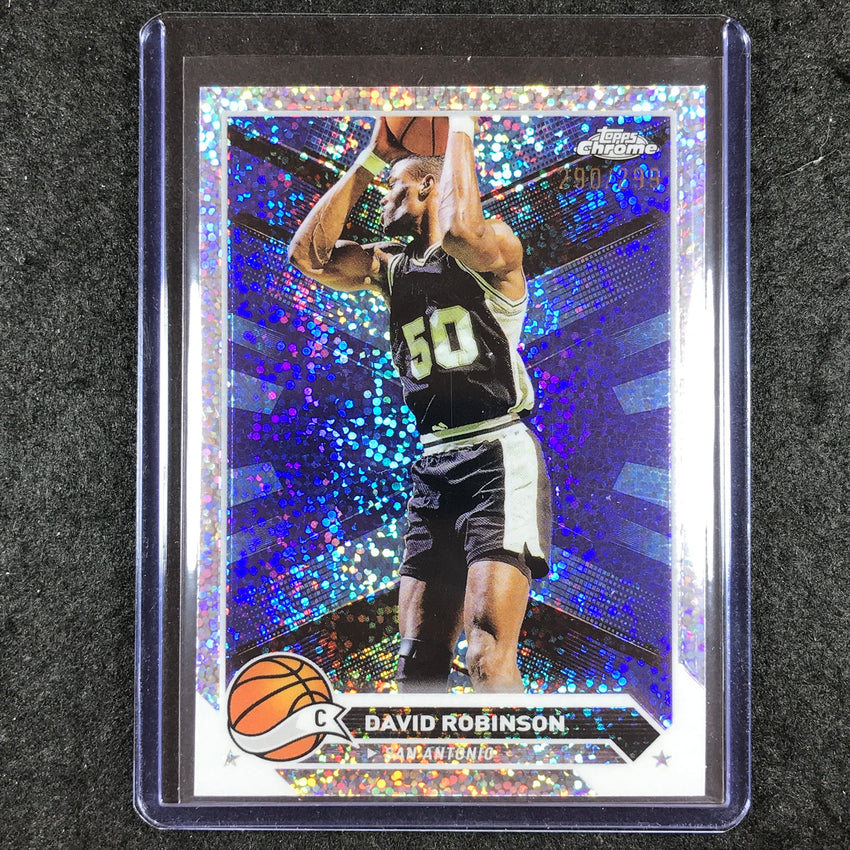 2023-24 Topps Chrome Basketball DAVID ROBINSON Base Speckle 290/299 #22