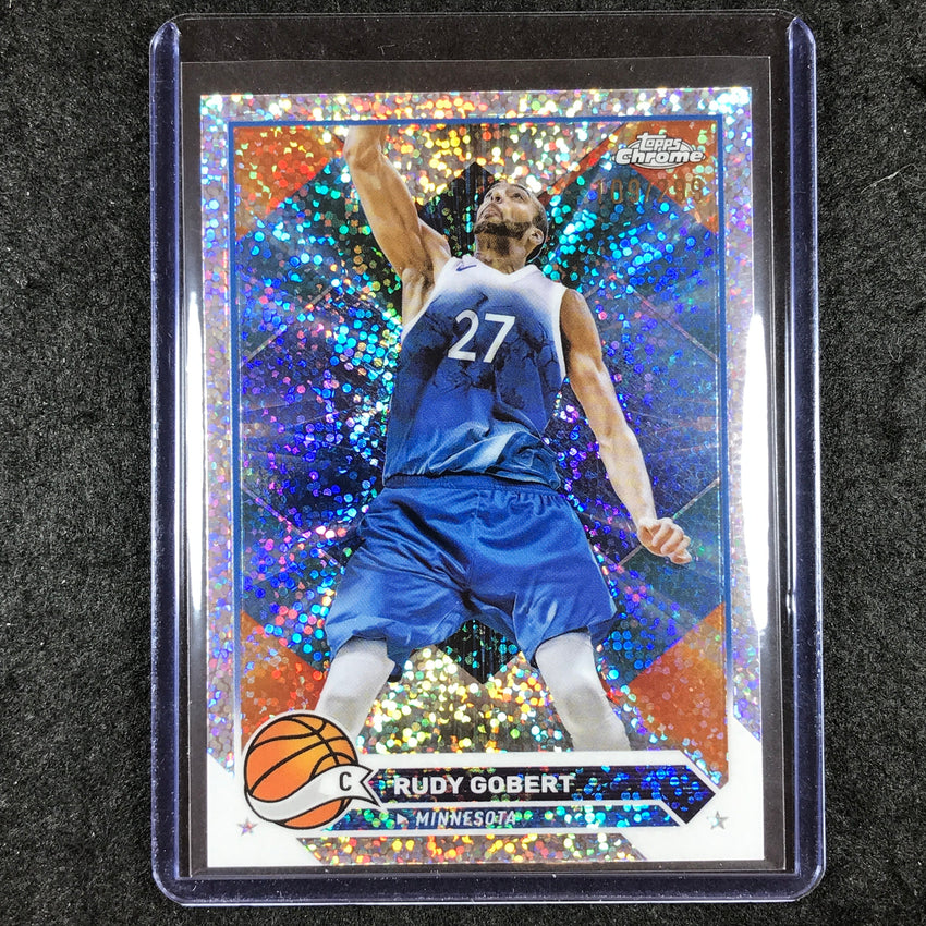 2023-24 Topps Chrome Basketball RUDY GOBERT Base Speckle 109/299 #38