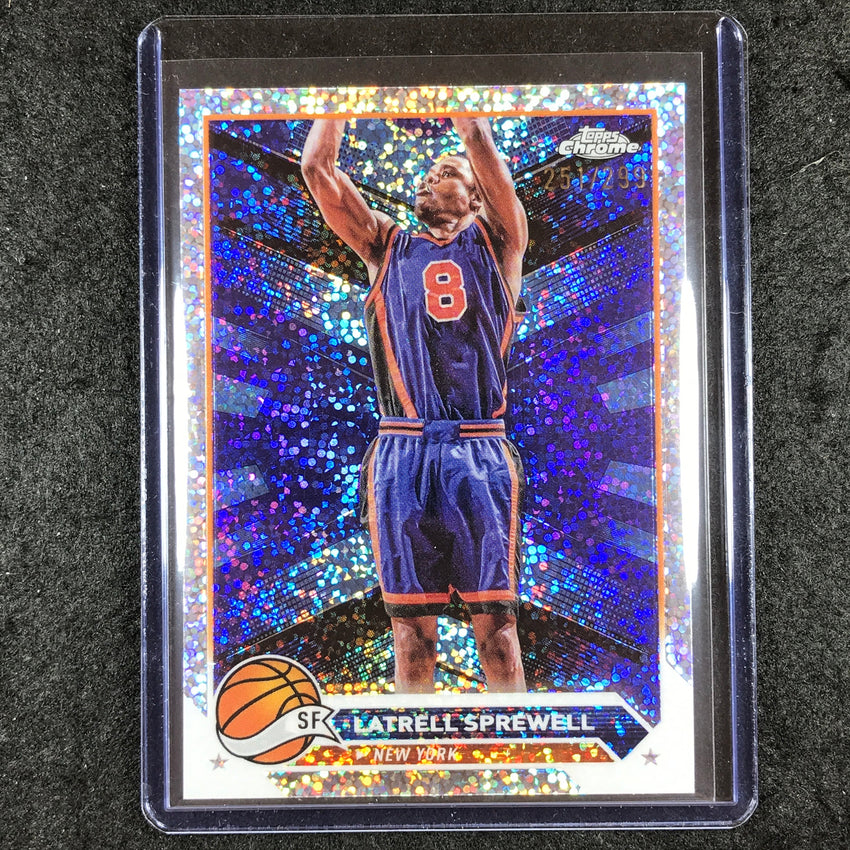 2023-24 Topps Chrome Basketball LATRELL SPREWELL Base Speckle 251/299 #40