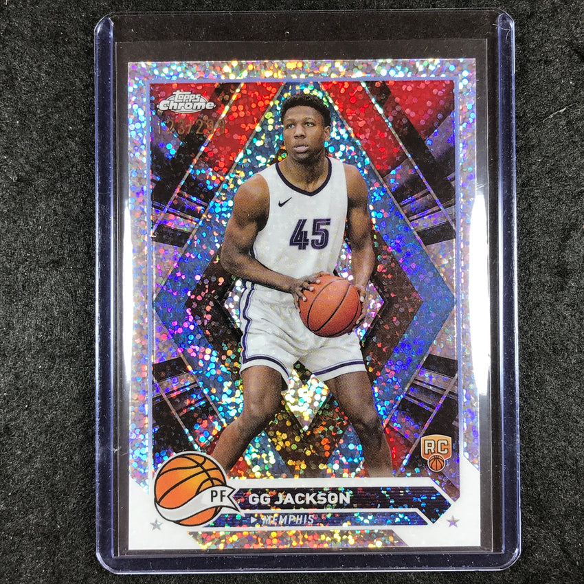 2023-24 Topps Chrome Basketball GG JACKSON Rookie Base Speckle 123/299 #54