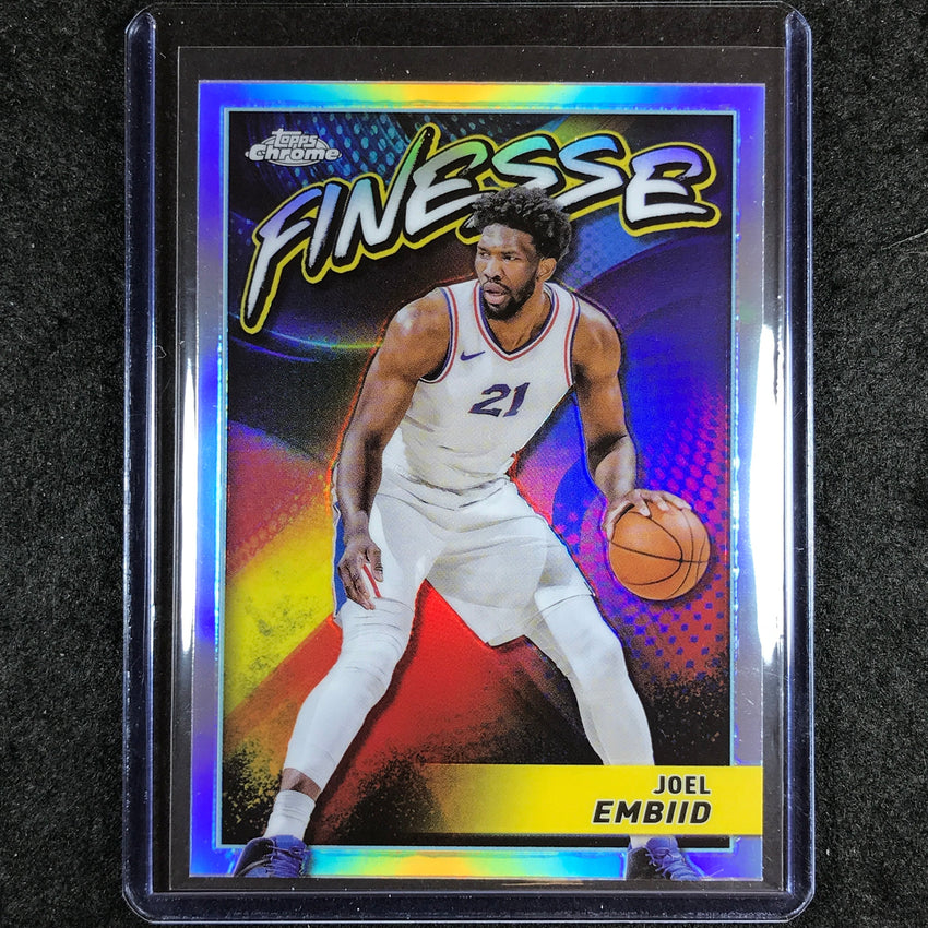 2023-24 Topps Chrome Basketball JOEL EMBIID Finesse Refractor #16