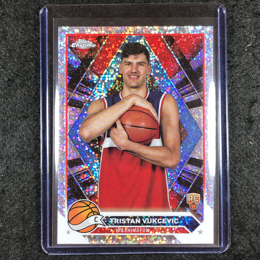 2023-24 Topps Chrome Basketball TRISTAN VUKCEVIC Rookie Speckle 279/299 #114