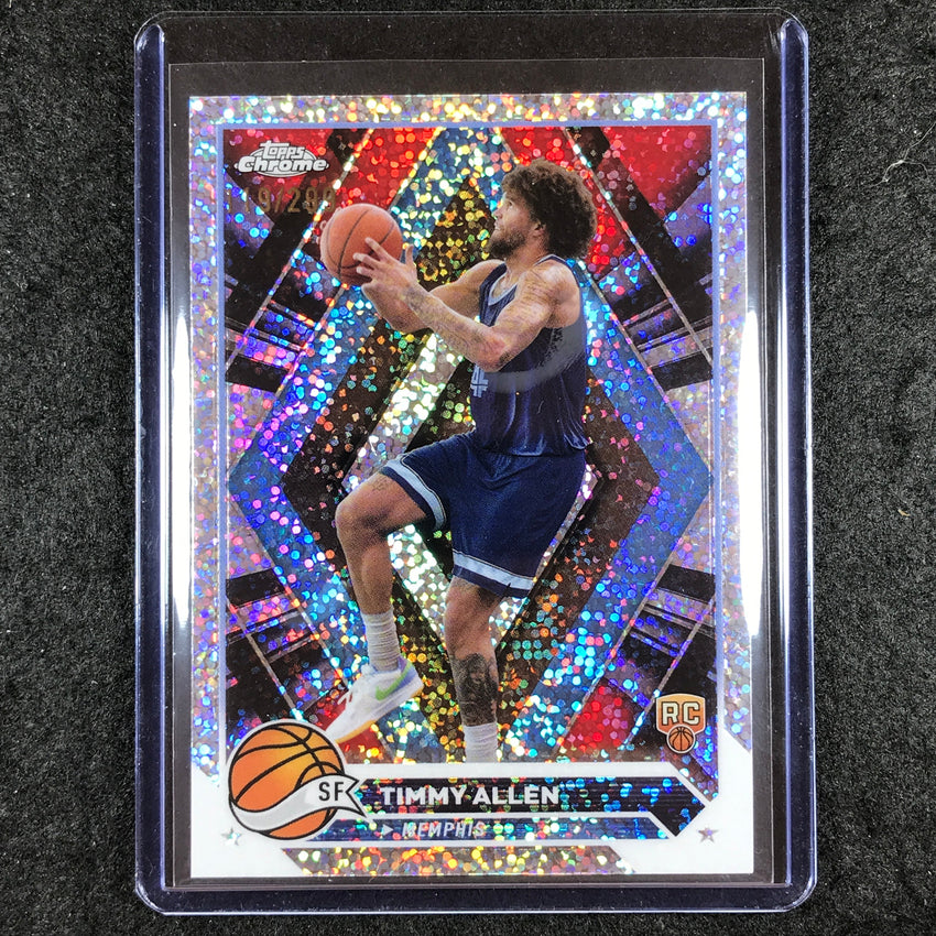 2023-24 Topps Chrome Basketball TIMMY ALLEN Rookie Base Speckle 119/299 #138