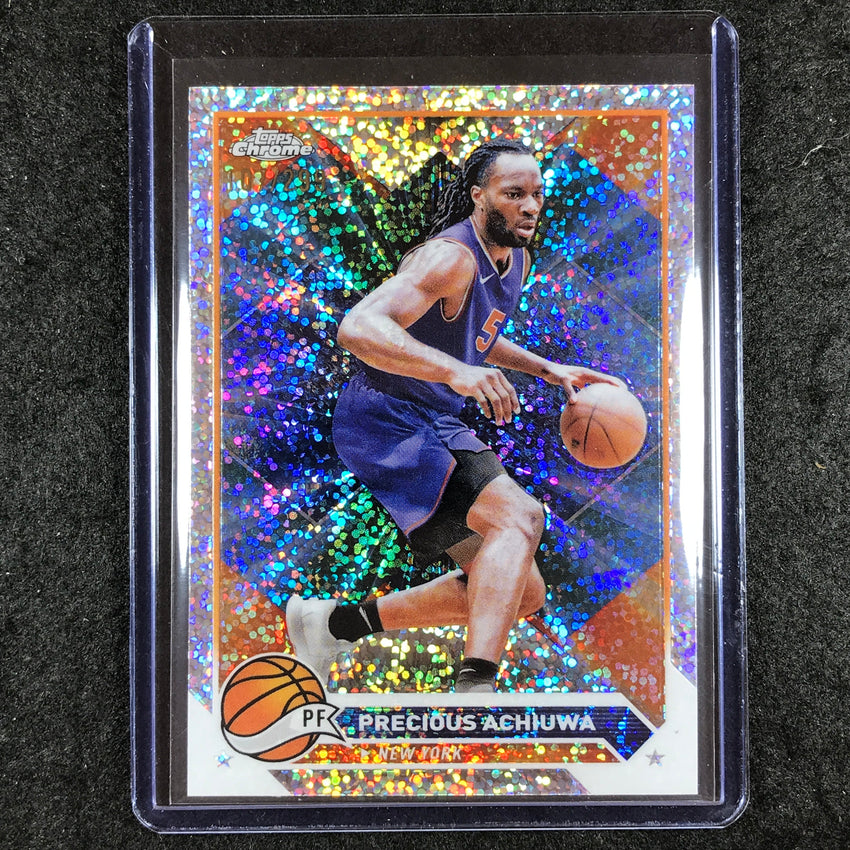 2023-24 Topps Chrome Basketball PRECIOUS ACHIUWA Base Speckle 107/299 #167