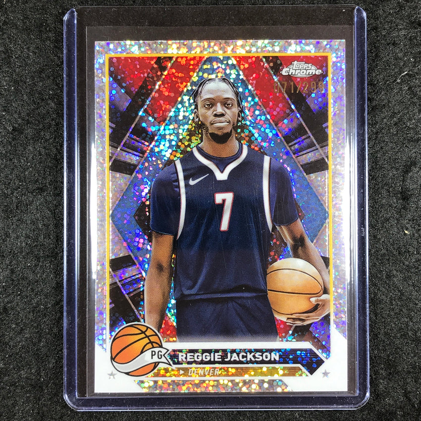 2023-24 Topps Chrome Basketball REGGIE JACKSON Base Speckle 71/299 #168