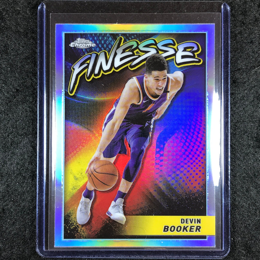 2023-24 Topps Chrome Basketball DEVIN BOOKER Finesse Refractor #18