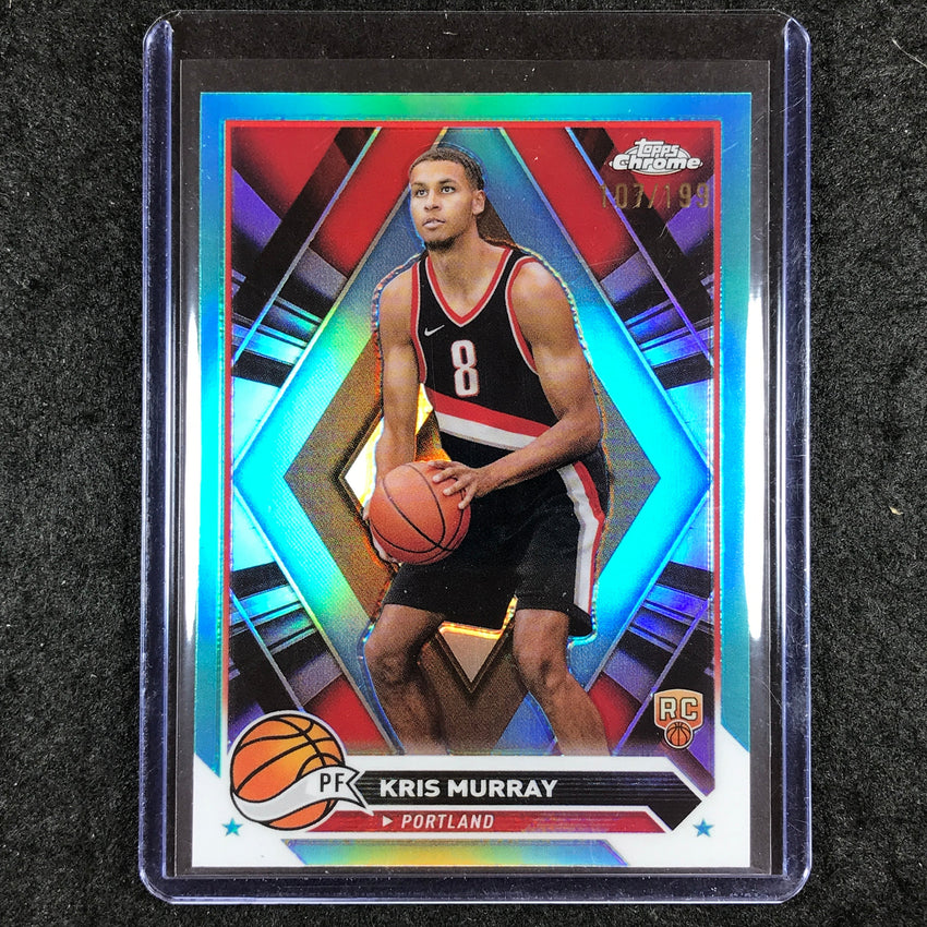 2023-24 Topps Chrome Basketball KRIS MURRAY Rookie Base Aqua 107/199 #84