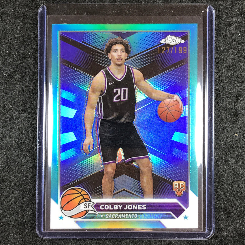 2023-24 Topps Chrome Basketball COLBY JONES Rookie Base Aqua 127/199 #91