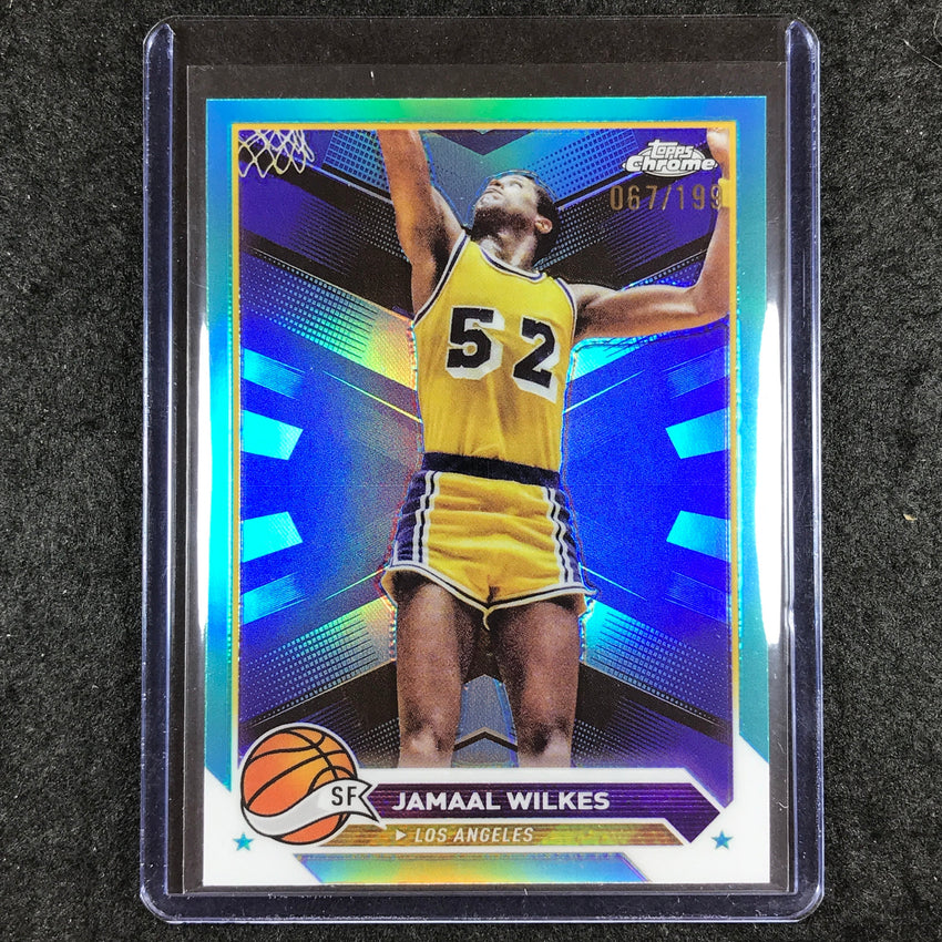 2023-24 Topps Chrome Basketball JAMAAL WILKES Base Aqua 67/199 #112