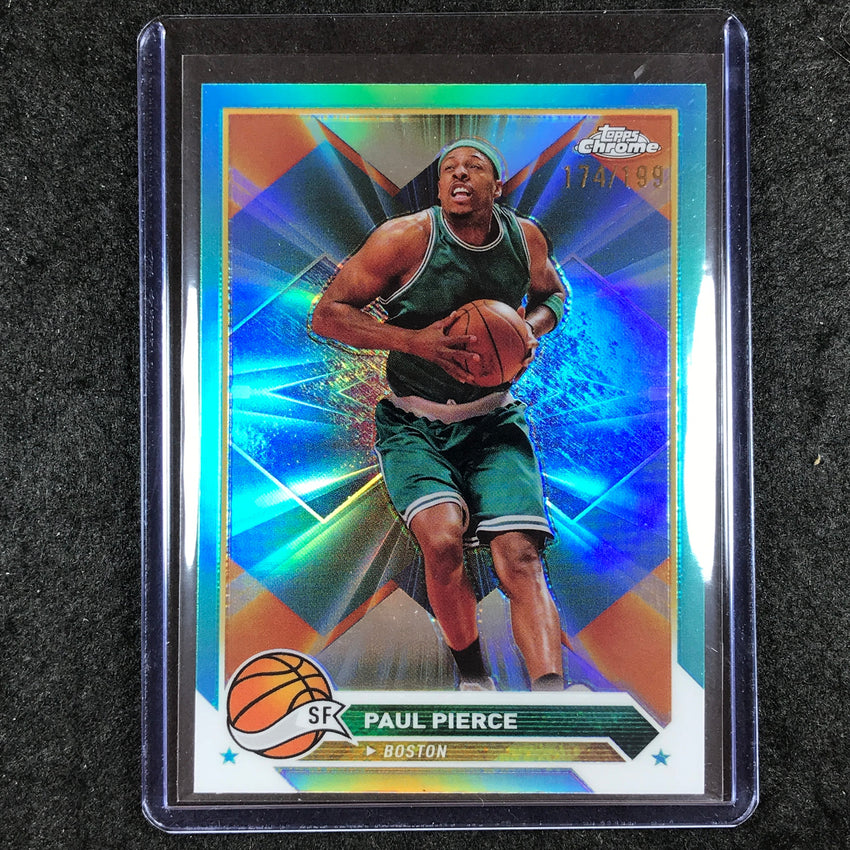 2023-24 Topps Chrome Basketball PAUL PIERCE Base Aqua 174/199 #146