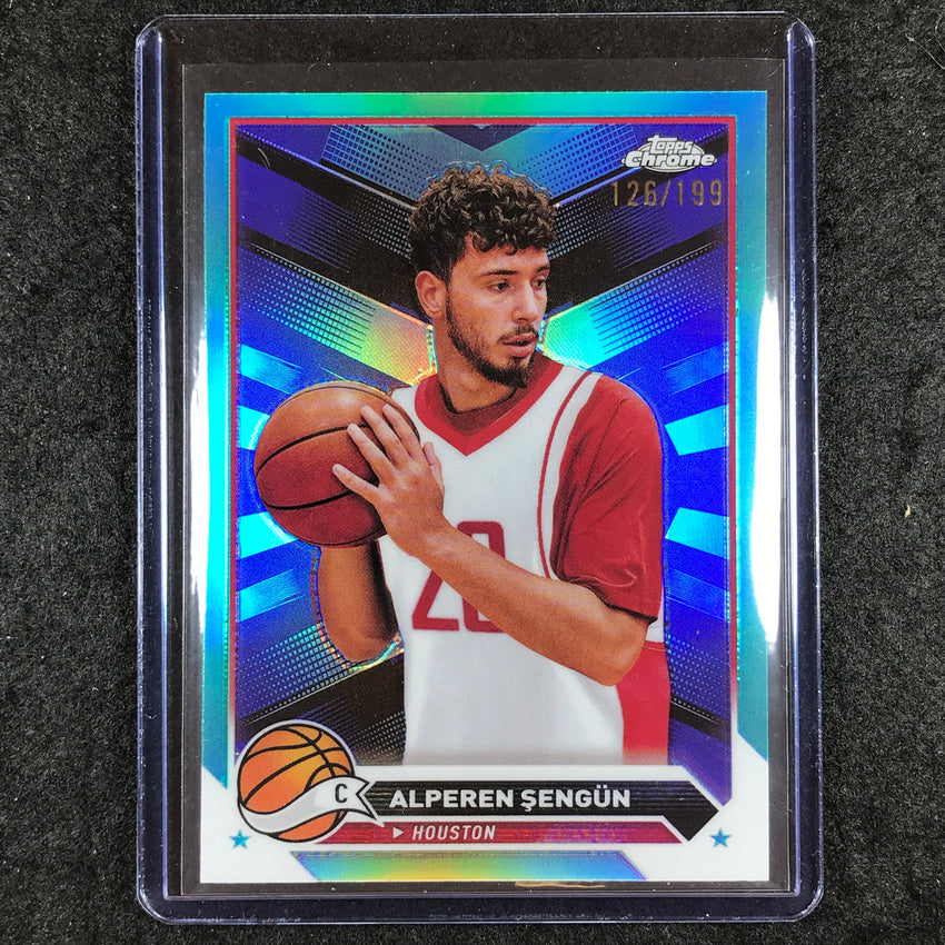 2023-24 Topps Chrome Basketball ALPEREN SENGUN Base Aqua 126/199 #157