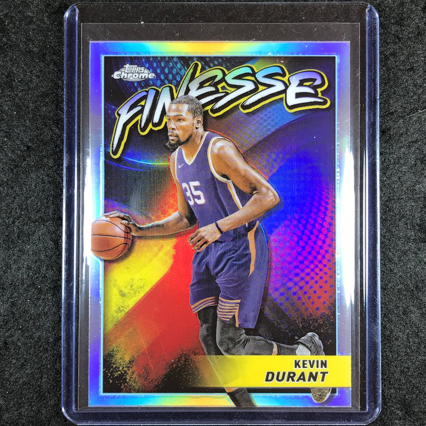 2023-24 Topps Chrome Basketball KEVIN DURANT Finesse Refractor #17